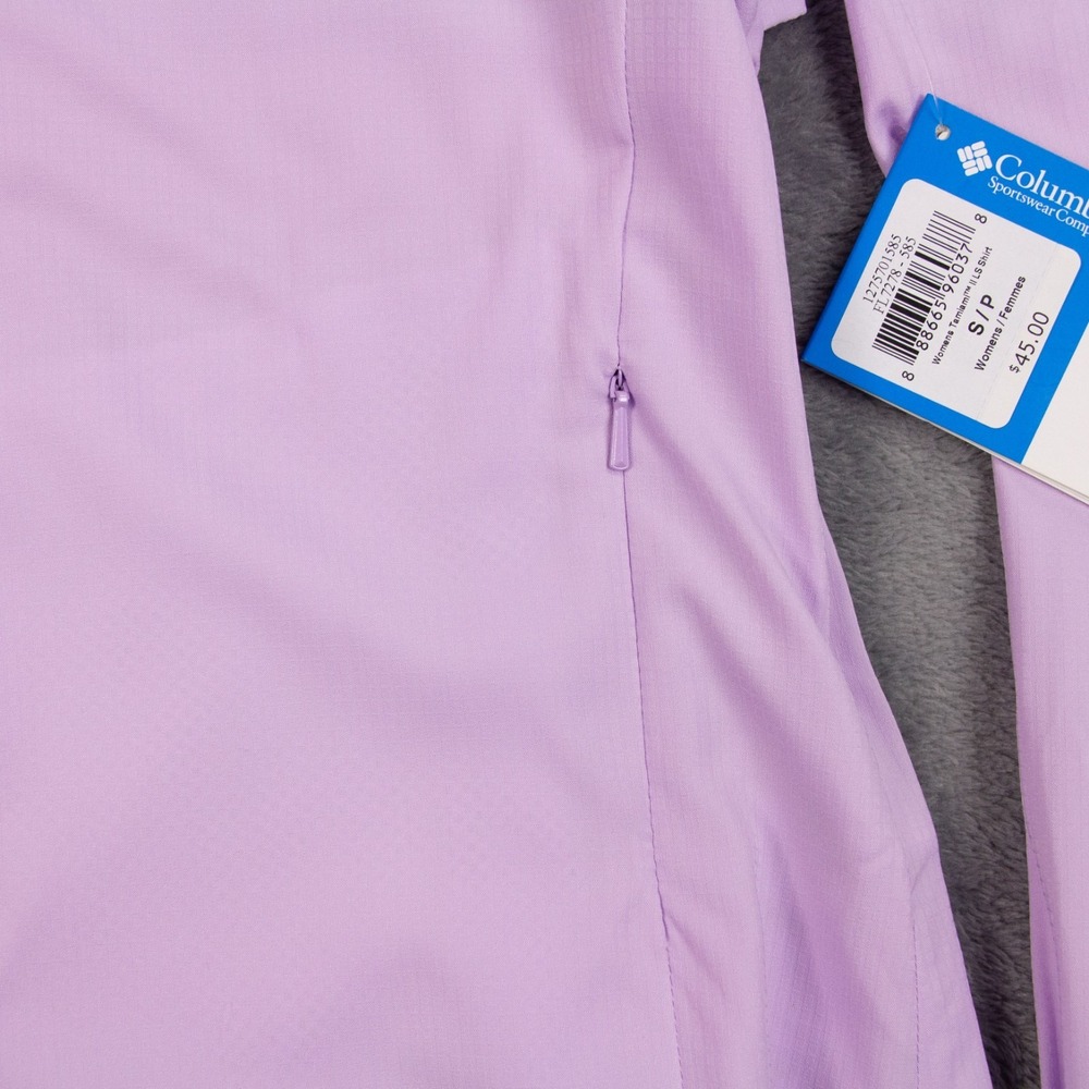 COLUMBIA Women's S PFG Tamiami‎ II Purple Hydrangea Long Sleeve Shirt - Picture 8 of 14